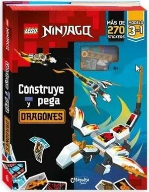 LEGO NINJAGO. CONSTRUYE Y PEGA DRAGONES